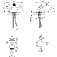 Смеситель Lemark Vintage LM2808B для биде
