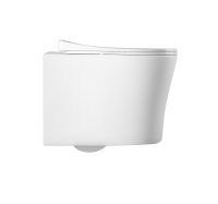 Унитаз подвесной безободковый Aquatek НИКА AQ2009-00 525*365*360 с легкосъемным сиденьем Soft Close