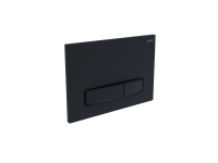 Панель смыва для инсталляции Aquatek Slim клавиши прямоугольные черный матовый