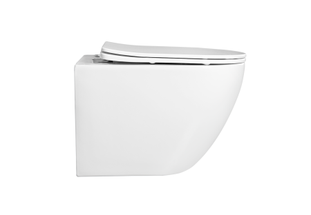 Унитаз подвесной безободковый Aquatek ЕВРОПА 490*360*320 с легкосъемным сиденьем Soft Close