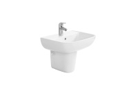 Раковина подвесная Aquatek 540*450 для установки на пьедестал белая