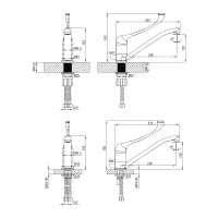 Смеситель Lemark Project LM4634C для кухни