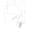 Смеситель Rossinka T40-23 для кухни