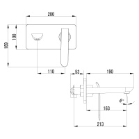 Смеситель Lemark Melange LM4926CW для раковины встраиваемый