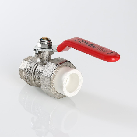 Кран шаровой Valtec латунный с переходом на полипропиленовую трубу 40 х 1 1/4"