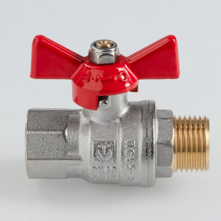 Кран шаровой Valtec ГОСТ с ручкой-бабочкой и внутренней–наружной резьбой 3/4"