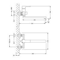 Смеситель Lemark Aura LM0651CH универсальный