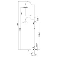 Смеситель Lemark Greek LM5562GG для ванны и душа