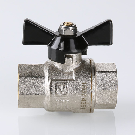 Кран шаровой Valtec Perfect с ручкой-бабочкой и внутренней резьбой