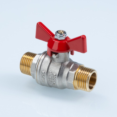 Кран шаровой Valtec ГОСТ с ручкой-бабочкой и наружной резьбой.