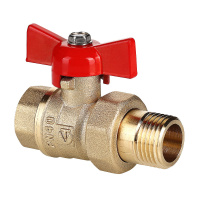 Кран шаровой Valtec Стандарт без покрытия с полусгоном 1/2"