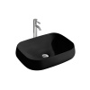 Раковина накладная Aquatek 560*420*140мм черный матовый