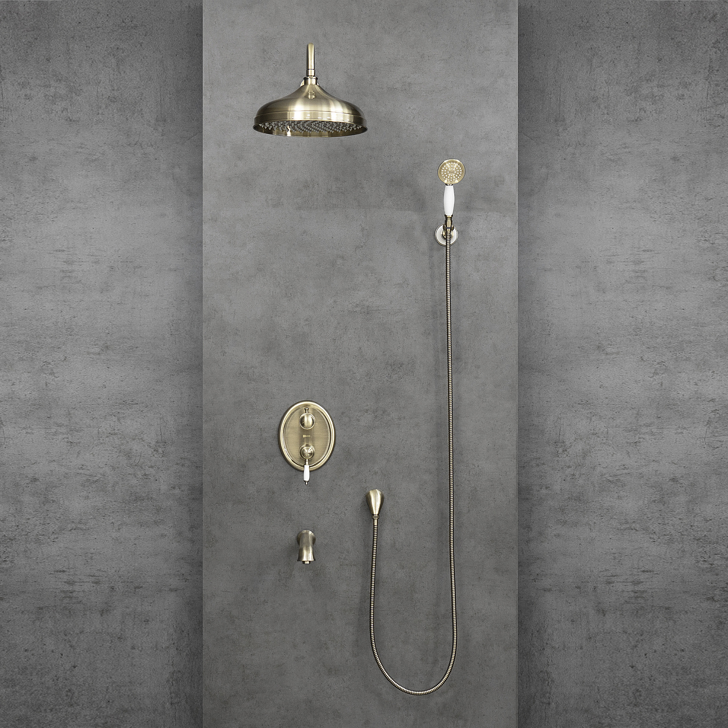 Смеситель Lemark Villa LM4822B для ванны и душа встраиваемый