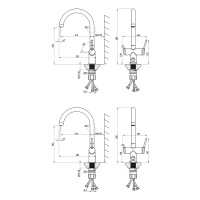 Смеситель Lemark Minima LM3861C для кухни с подключением к фильтру с питьевой водой