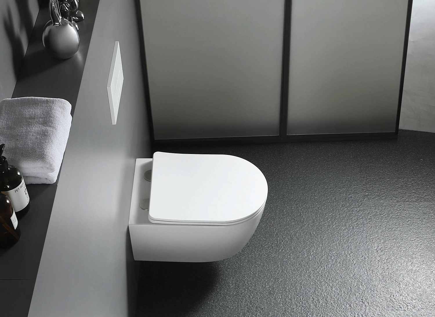 Унитаз подвесной безободковый Aquatek ЕВРОПА 490*360*320 с легкосъемным сиденьем Soft Close