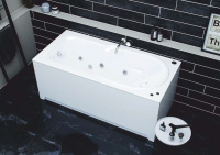 Акриловая прямоугольная ванна Aquatek Леда 170х80 без фронтального экрана, без гидромассажа, сборно-разборный сварной каркас