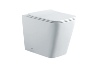 Унитаз напольный приставной безободковый Aquatek ЛИБРА New 540*355*410 с сиденьем Soft Close