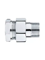 Прямые соединения TIM с накидной гайкой хром 1"г* 3/4"ш