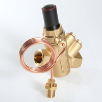 Автоматический регулятор перепада давления Valtec регулируемый 1 1/4”, 5-60 кПа, 15-5980 л/ч, с имп. трубкой 1 м