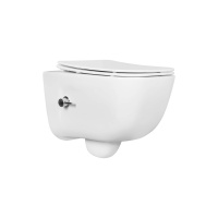 Унитаз подвесной безободковый Aquatek ДИВА 510*350*360 с функцией биде безободковый фарфоровый