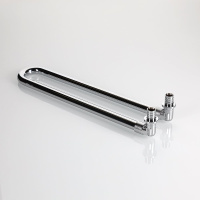 Угольник радиаторный Valtec с хромированной латунной трубкой сдвоенный