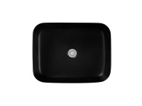 Раковина накладная Aquatek Вега на столешницу 500*390*130мм черный матовый