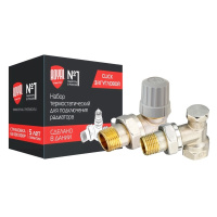 Набор термостатический для радиатора Royal Thermo 3/4" Click угловой