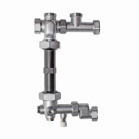 Узел FAR для напольного отопления 1" с термосмесителем +18…+55 ﹾС под насос 130 мм