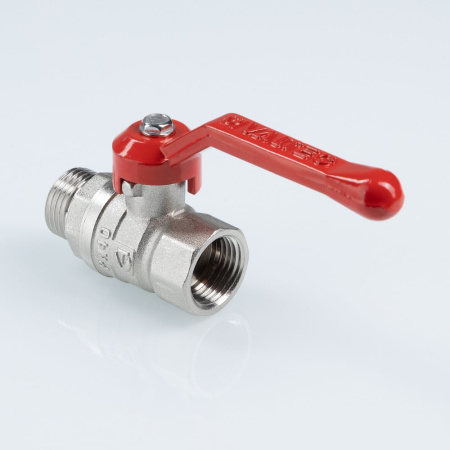 Шаровой кран Valtec Стандарт никелированный (ГОСТ) c флажковой рукояткой и внутренней–наружной резьбой 3/4"