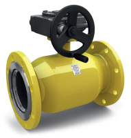 Кран шаровой LD КШЦФ Р Gas 250.025.П/П.02 с редуктором