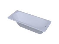 Акриловая прямоугольная ванна Aquatek Оберон 180х80 с фронтальным экраном, без гидромассажа, сборно-разборный сварной каркас правая