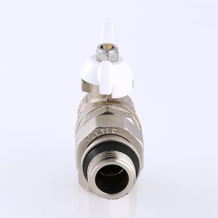 Кран шаровой Valtec Base угловой с полусгоном и дополнительным уплотнением 1/2"