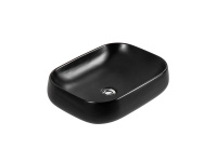 Раковина накладная Aquatek 560*420*140мм черный матовый