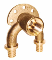 Двойное настенное колено MVI  16x1/2"x16 PN16