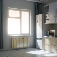 Радиатор биметаллический Rifar Monolit 3/4 500 Айвори