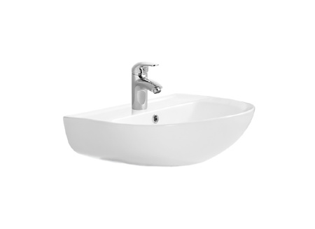 Раковина подвесная Aquatek 550*440 для установки на пьедестал белая