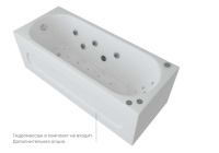Акриловая прямоугольная ванна Aquatek Оберон 150х70 без фронтального экрана, без гидромассажа вклеенный