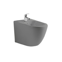 Биде подвесное Aquatek ЕВРОПА 510*355*310 мм серый матовый