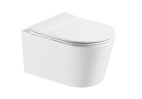 Унитаз подвесной безободковый Aquatek ОБЕРОН AQ1365T-00 531*360*344 с сиденьем Soft Close