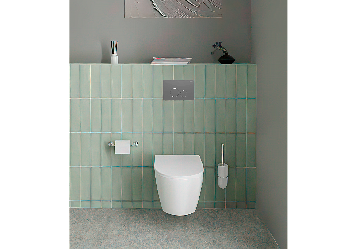 Панель смыва для инсталляции Aquatek клавиши круглые хром глянцевый