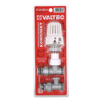 Комплект терморегулируюшего оборудования Valtec для радиатора прямой 1/2 x 3/4" («евроконус»)