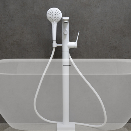 Смеситель Lemark Bronx LM3744MW для ванны напольный