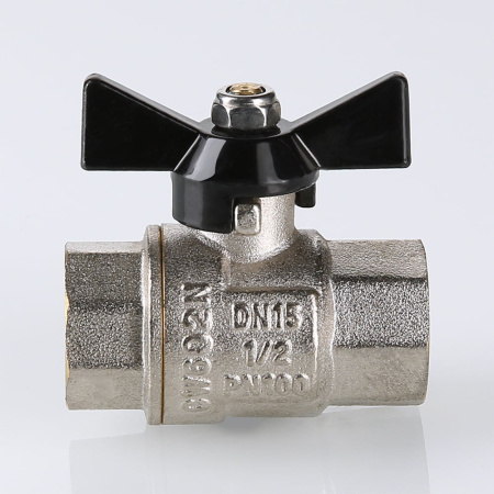 Кран шаровой Valtec Perfect с ручкой-бабочкой и внутренней резьбой