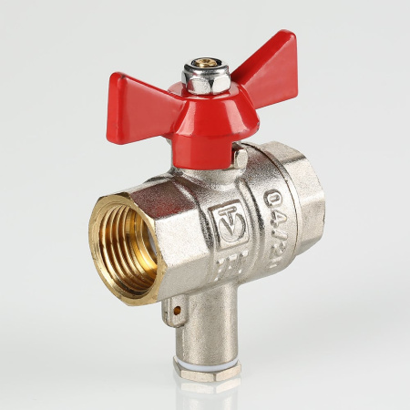 Кран шаровой Valtec для подключения датчика температуры 3/4"