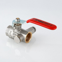 Кран шаровой Valtec муфтовый с дренажем и воздухоотводчиком 1"