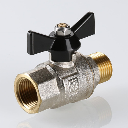 Кран шаровой Valtec Perfect с ручкой-бабочкой и внутренней–наружной резьбой 1"