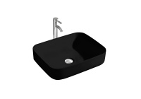 Раковина накладная Aquatek Вега на столешницу 500*390*130мм черный матовый