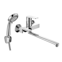 Смеситель Decoroom DR23043 одноручный для ванны универсальный с поворотным изливом