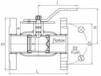 Кран шаровой LD КШЦФЭ Regula из стали 12Х18Н10Т Ду 65 Ру1,6 (полн.) под электропривод