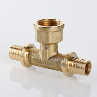 Тройник надвижной Valtec универсальный с переходом на внутреннюю резьбу 20 (2,8) мм х 1/2" х 20 (2,8) мм